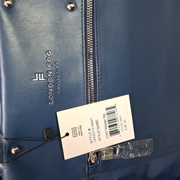 London Fog Navy Messager Bag  100th Anniversary - Picture 8 of 10